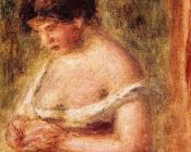 皮埃尔 奥古斯特 雷诺阿 : Woman with a Corset